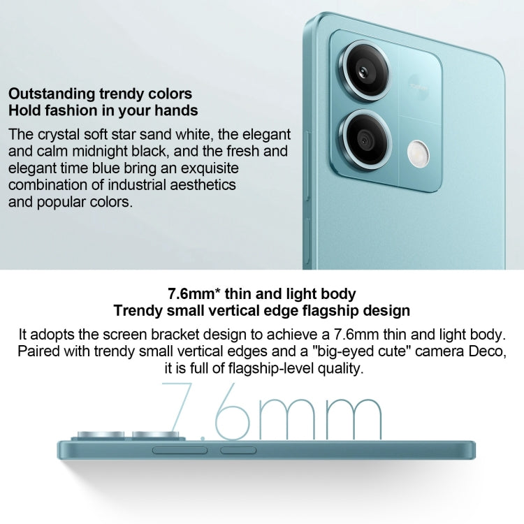 Xiaomi Redmi Note 13 5G, 6.67 inch MIUI 14 Mediatek Dimensity 6080 Octa Core up to 2.4GHz, Network: 5G Xiaomi Redmi Note 13 5G, 6.67 inch MIUI 14 Mediatek Dimensity 6080 Octa Core up to 2.4GHz, Network: 5G